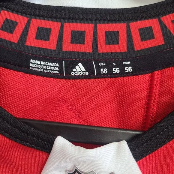Adidas NHL Carolina Hurricanes Made In Canada Authentic Jersey Size 56 White #1